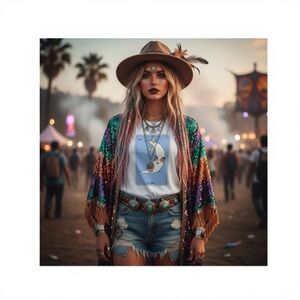 Deadstock: new Valfre ☾ Loteria La Luna Short Sleeve Tee T Shirt ☾ White ☾ Small